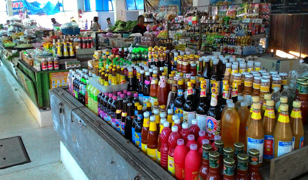 ตลาดสดเทศบาลตำบลหงาว ตลาดเช้าระนอง ร้านเครื่องปรุงรส