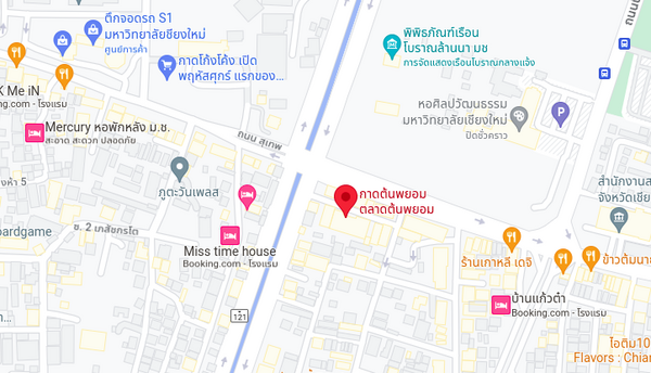 ตลาดต้นพยอม แผนที่ตลาดต้นพยอม