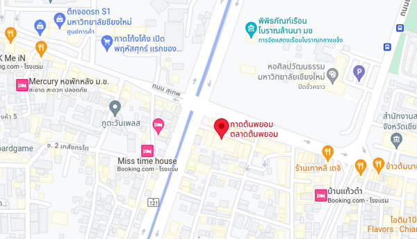 แผนที่ตลาดต้นพยอม