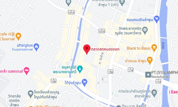 แผนที่ตั้งตลาดสดหนองดอก แผนที่ตลาดสดหนองดอก