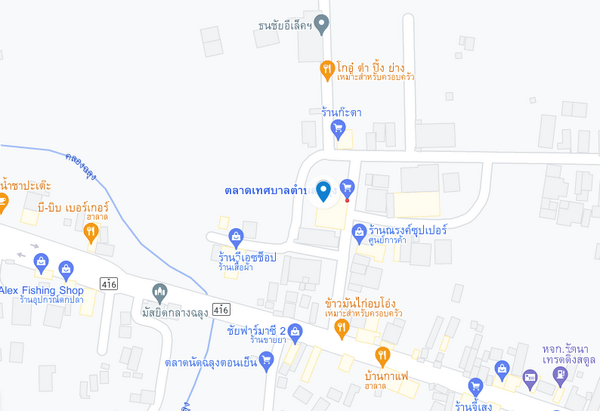 แผนที่ตั้งตลาดสดเทศบาลตำบลฉลุง แผนที่ตลาดสดเทศบาลตำบลฉลุง