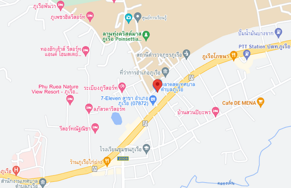 แผนที่ตั้งตลาดสดเทศบาลตำบลภูเรือ แผนที่ตลาดสดเทศบาลตำบลภูเรือ