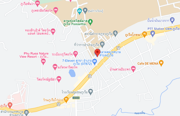 แผนที่ตลาดสดเทศบาลตำบลภูเรือ