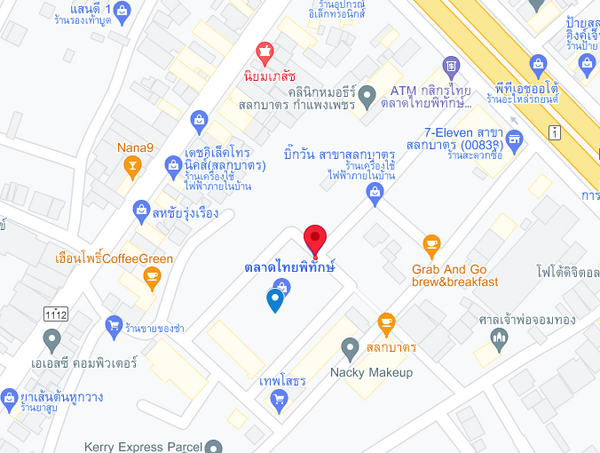 แผนที่ตั้งตลาดไทยพิทักษ์ แผนที่ตลาดไทยพิทักษ์