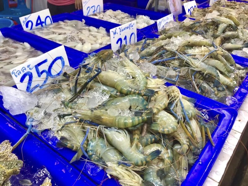 ตลาดสดบางพลี ร้านของทะเล