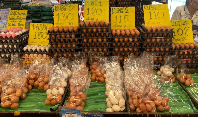 ตลาดนัด บางพลี ร้านไข่สด