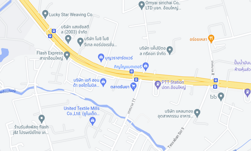 แผนที่ ตลาดธันยา แผนที่ตลาดธันยา