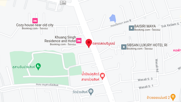ตลาดสดบริบูรณ์ แผนที่ตลาดสดบริบูรณ์