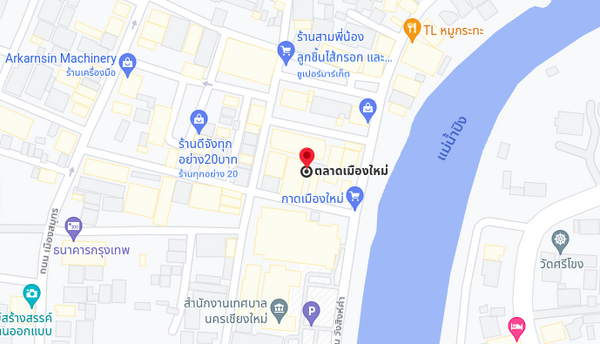 ตลาดเมืองใหม่ แผนที่ตลาดเมืองใหม่
