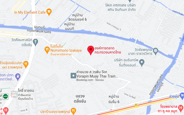 แผนที่องค์การตลาดเกษตรกรตลิ่งชัน
