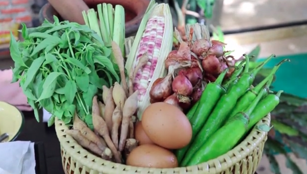 อาหารประจำจังหวัด ส่วนผสมอั่วบักเผ็ด