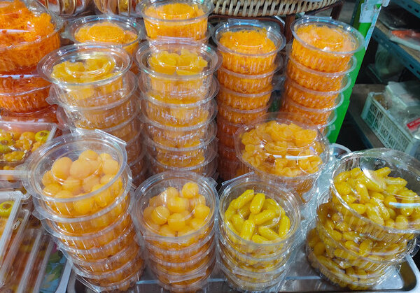 ตลาดวิเศษชัยชาญ หรือ ตลาดศาลเจ้าโรงทอง ร้านขนมหวาน
