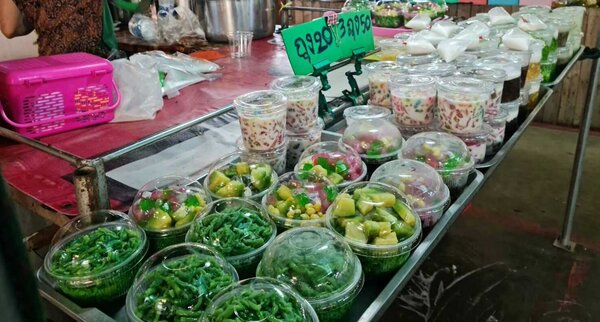 ตลาดสดขุนวิชัย ตลาดสด จ.ปราจีนบุรี ร้านขนมหวาน