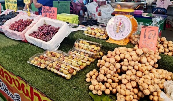 ตลาดสดขุนวิชัย ตลาดสด ปราจีนบุรี ร้านผลไม้