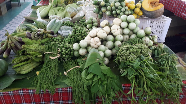 ตลาดสดเทศบาลเมืองแพร่ ร้านผัก