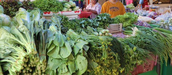 ตลาดโพศรี ร้านผัก