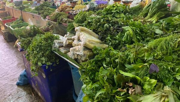 ตลาดสดเชียงราย ร้านผัก