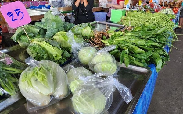 ตลาดบ้านสา ร้านผักสด