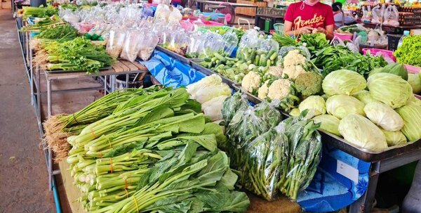 ตลาดสดขุนวิชัย ตลาดสด ปราจีนบุรี ร้านผักสด