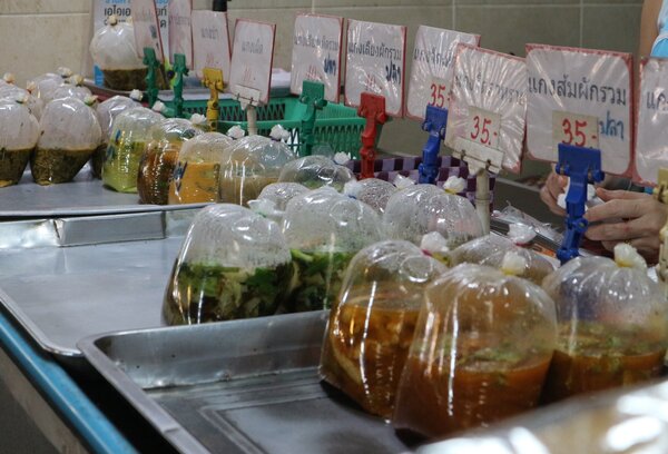 ตลาดโพศรี ตลาดขายของสด ร้านอาหารปรุงสุก