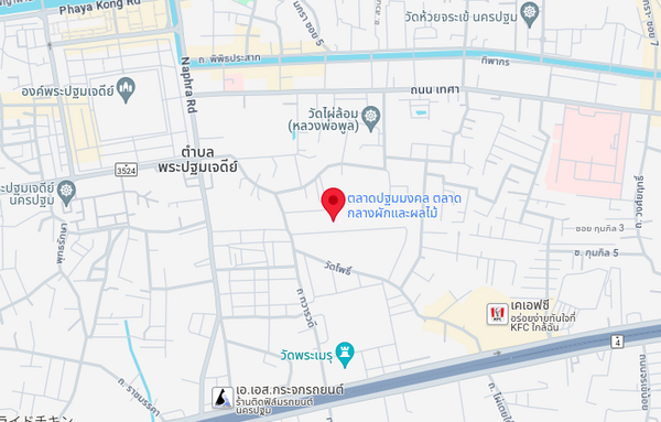 ตลาดปฐมมงคล ตลาดกลางผักและผลไม้ แผนที่ตลาดปฐมมงคล