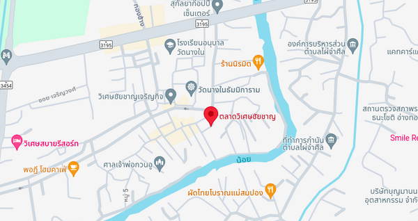 ตลาดวิเศษชัยชาญ ตลาดสดอ่างทอง แผนที่ตลาดวิเศษชัยชาญ