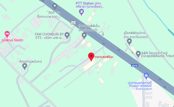 แผนที่ตลาดสดพิริยะ