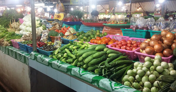 ตลาดสดกะทู้ใหม่ ตลาดสดภูเก็ต ร้านผักสด