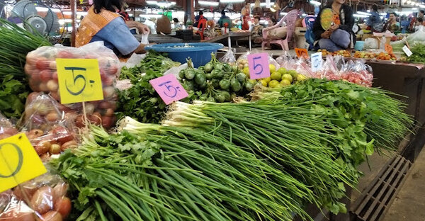 ตลาดวัฒนธรรมพรเพชร ร้านผักสด