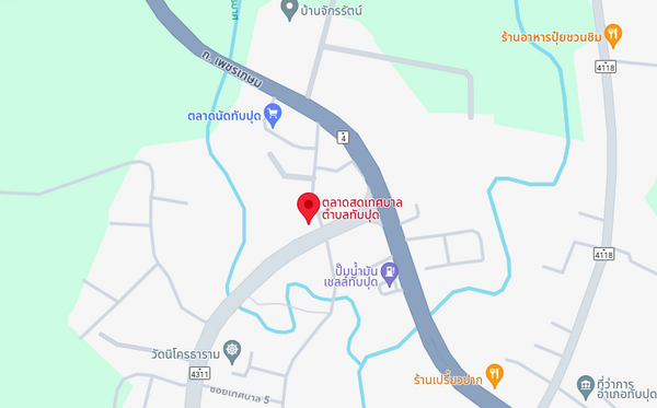 แผนที่ตลาดสดเทศบาลตำบลทับปุด