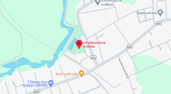 แผนที่ตลาดสดเทศบาลเขาชัยสน