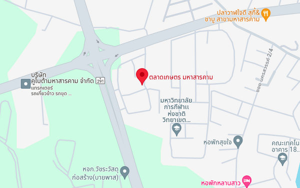 แผนที่ตลาดเกษตร มหาสารคาม