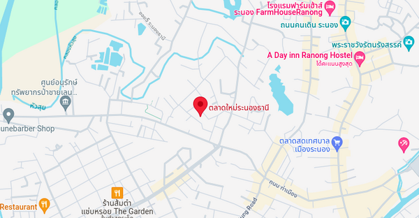 ตลาดใหม่ระนองธานี แผนที่ตลาดใหม่ระนองธานี