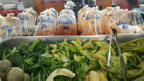 ตลาดสหกรณ์ 3 ปากเกร็ด ตลาดสด นนทบุรี ร้านน้ำพริก