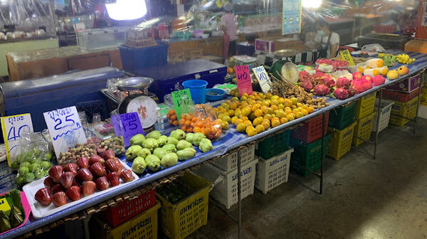 ตลาดสหกรณ์ 3 ปากเกร็ด ตลาดสด นนทบุรี ร้านผลไม้