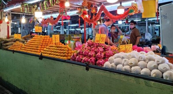 ตลาดสิริเศรษฐนนท์ บางแค ตลาดสด บางแค ร้านผลไม้