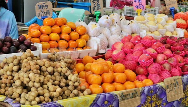 ตลาดล้านเมือง ตลาดกลางค้าส่ง ร้านผลไม้