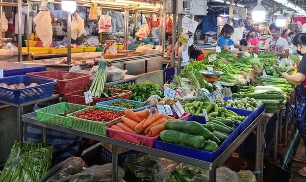 ตลาดสิริเศรษฐนนท์ บางแค ตลาดสด บางแค ร้านผัก