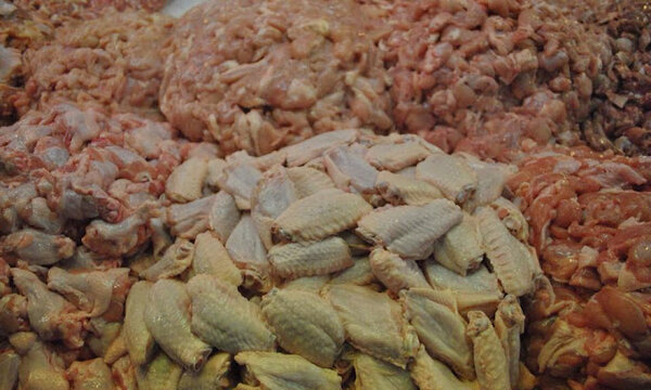 ตลาดเทวราช ตลาดเช้า กรุงเทพ ร้านไก่สด