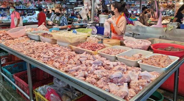 ตลาดสิริเศรษฐนนท์ บางแค ตลาดเช้า บางแค ร้านไก่สด