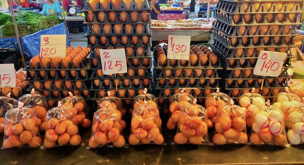 ตลาด เอ็ม มาร์เก็ต ตลาดเย็น พัทยา ร้านไข่สด