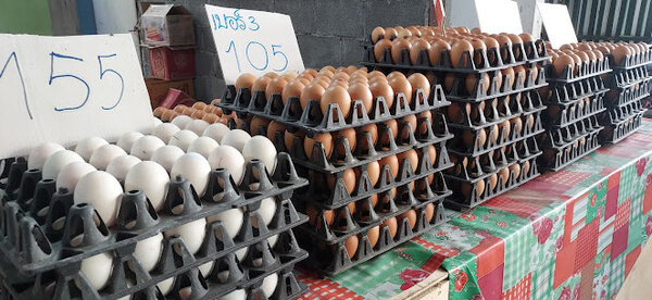 ตลาดสุขอนันต์คลองด่าน ตลาดเช้า สมุทรปราการ ร้านไข่สด