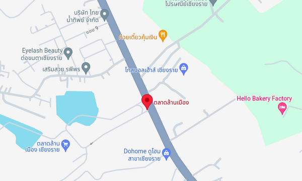 ตลาดล้านเมือง ตลาดกลางผักและผลไม้ แผนที่ตลาดล้านเมือง