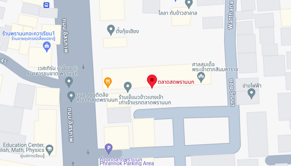ตลาดสดพรานนก แผนที่ตลาดสดพรานนก