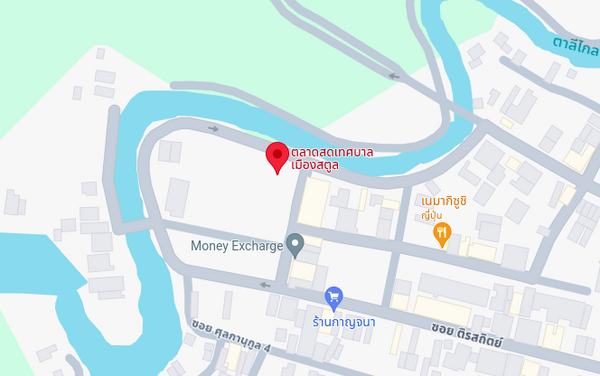 แผนที่ตลาดสดเทศบาลเมืองสตูล
