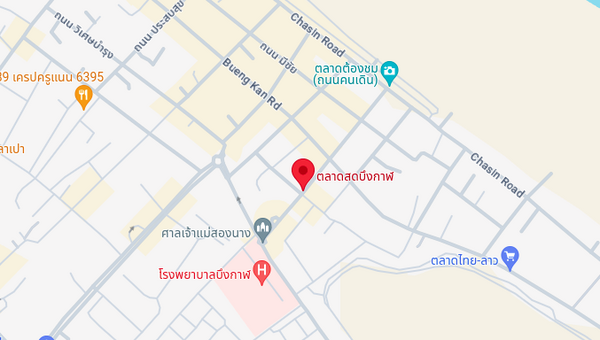 แผนที่ตลาดสดบึงกาฬ
