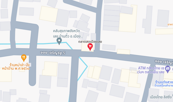 แผนที่ตลาดสดเมืองเลย