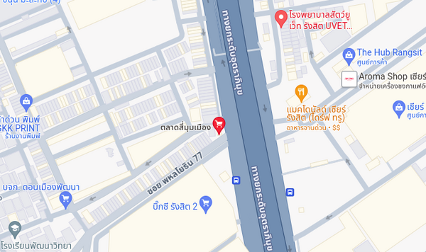 แผนที่ตลาดสี่มุมเมือง