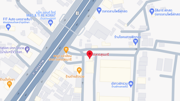 แผนที่ตลาดสุรนารี