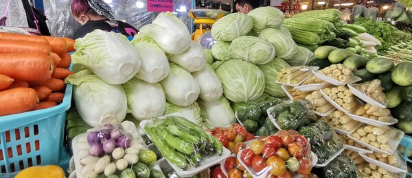 ตลาดโกสุม ตลาดสด ดอนเมือง ผักสด